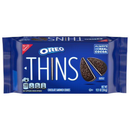 OREO OREO Thins Chocolate Sandwich Cookies, 9.21 oz