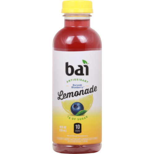 Bai Lemonade, Burundi Blueberry, Antioxidant