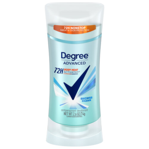 Degree Antiperspirant Deodorant, Advanced, Shower Clean, 72h