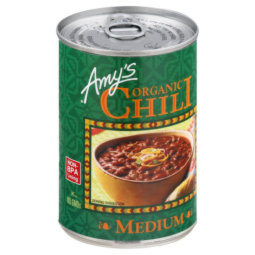 Amys Chili, Organic, Medium