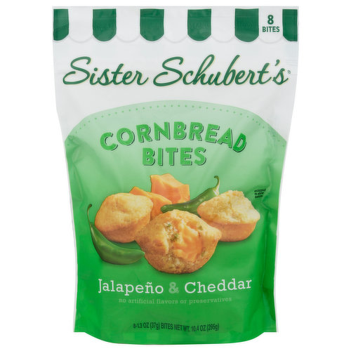 Sister Schubert's Cornbread Bites, Jalapeno & Cheddar