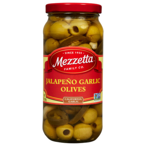 Mezzetta Olives, Jalapeno Garlic