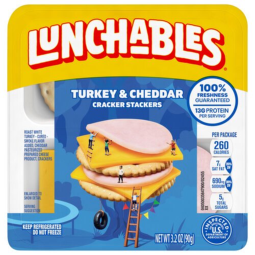 Lunchables Cracker Stackers, Turkey & Cheddar