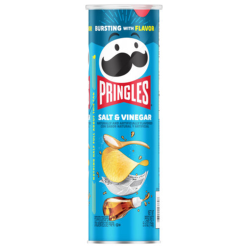 Pringles Potato Crisps, Salt & Vinegar