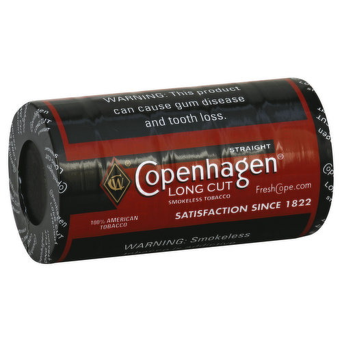 Copenhagen Smokeless Tobacco, Straight, Long Cut - Brookshire's