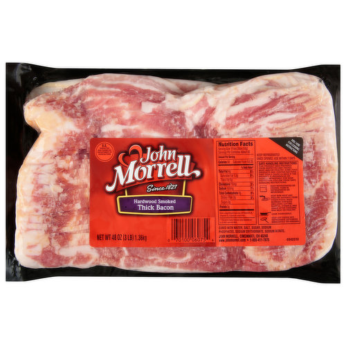 John Morrell Bacon, Thick, Hardwood Smoked