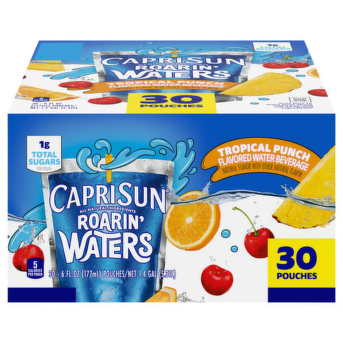 Capri Sun Flavored Water Beverage, Tropical Punch