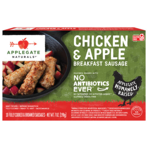 Applegate Naturals Breakfast Sausage, Chicken & Apple