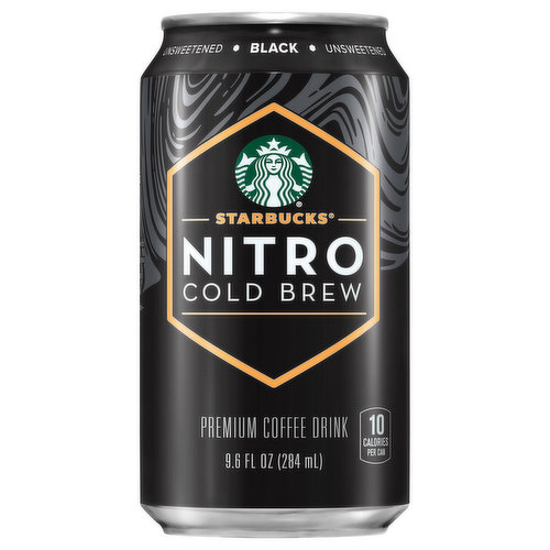 Starbucks Coffee Drink, Premium, Nitro, Cold Brew, Black, Unsweetened