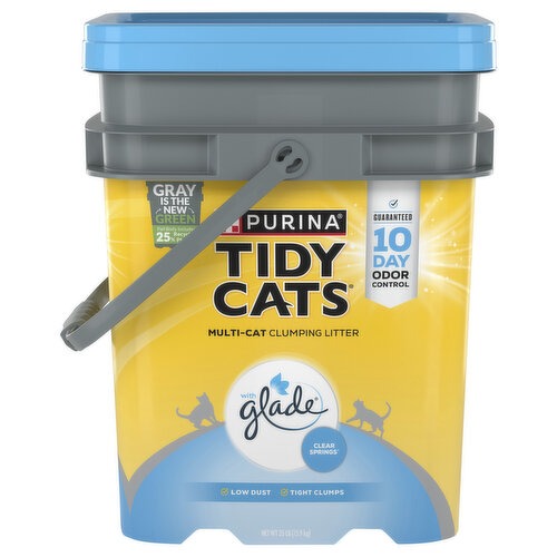 Tidy Cats Purina Tidy Cats Clumping Cat Litter, Glade Clear Springs Multi Cat Litter