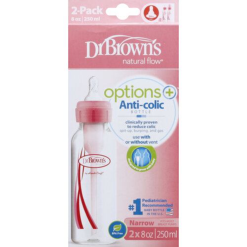 Dr Browns Bottle, Anti-Colic, 8 Ounce, 2 Pack