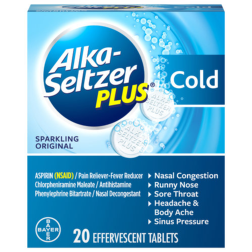 Alka-Seltzer Plus Cold, Sparkling Original