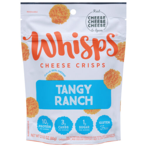 Whisps Cheese Crisps, Tangy Ranch