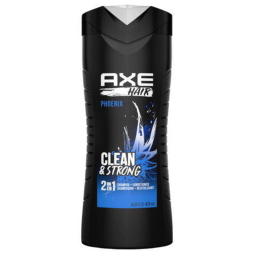 Shampoo + Conditioner, Hair, Clean & Strong, 2 In 1