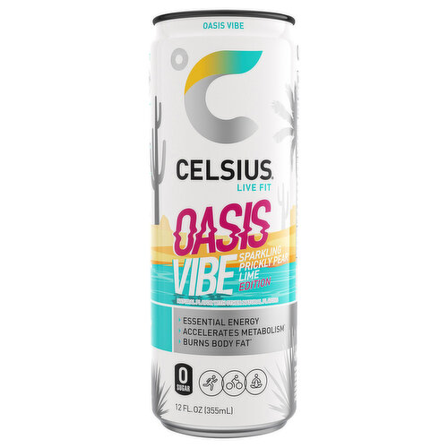 Celsius Energy Drink, Sparkling, Prickly Pear Lime