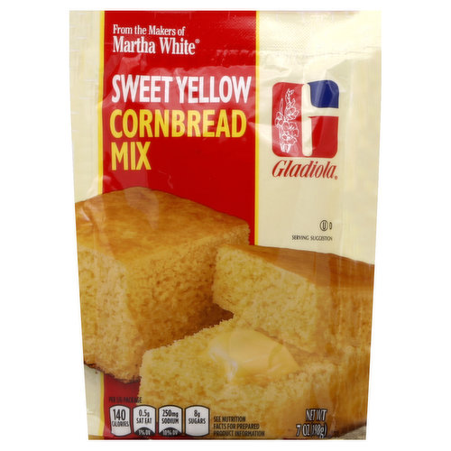 Gladiola Cornbread Mix, Sweet Yellow