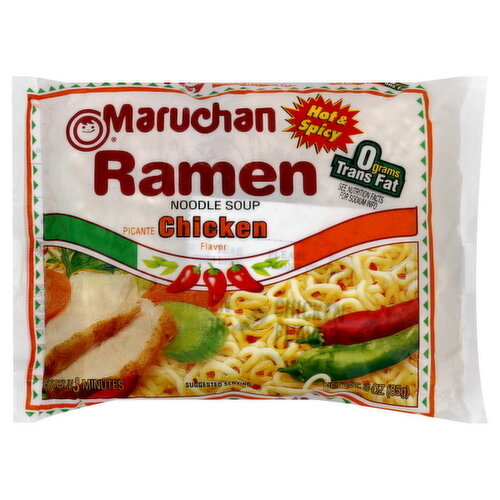 Maruchan Bowl Hot & Spicy Chicken Flavor Ramen Noodles with Vegetables