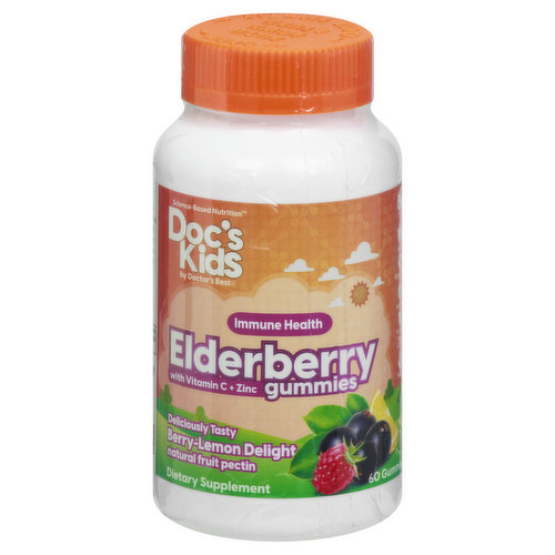 Docs Kids Elderberry with Vitamin C + Zinc, Gummies