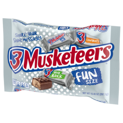 Save on 3 Musketeers Fluffy Chocolate Candy Bars Fun Size Order Online  Delivery