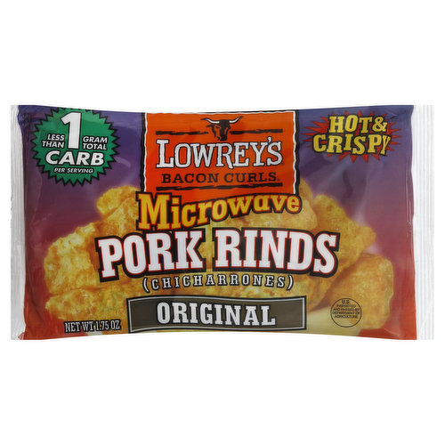 Lowreys Pork Rinds, Chicharrones, Original