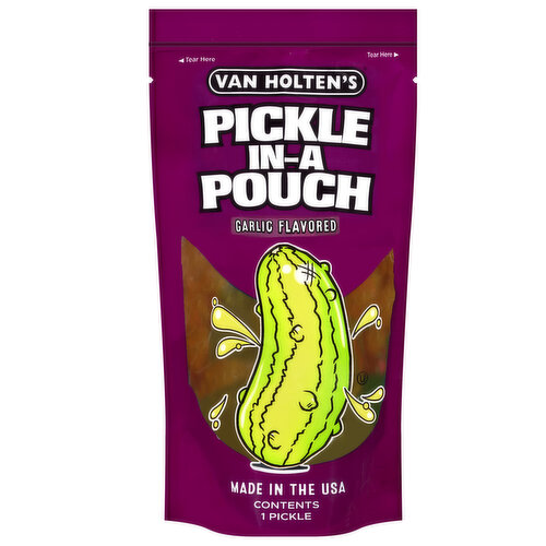 Van Holten's Pickle-in-a-Pouch, Garlic Flavored