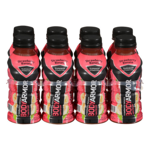 Super Drink, Strawberry Banana, 8 Pack