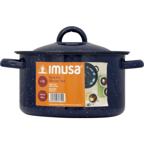 Easy to clean. Blue enamel. www.imusausa.com. Made in Mexico.