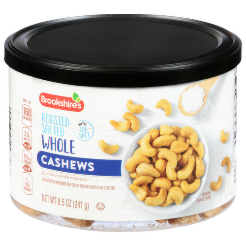 Party favorites with a rich, buttery flavor, Brookshire's quality roasted salted whole cashews contain a rich variety of minerals to help you stay well and fit. Since 1928.