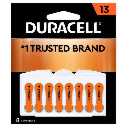 Batteries, Zinc Air, 13, 8 Pack