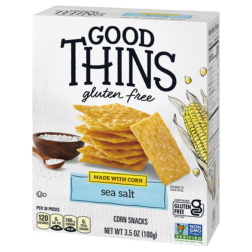 Good Thins Three Cheese Rice & Cheese Snacks Gluten Free Crackers, 3.5 oz