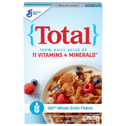 Total Wheat Flakes, Whole Grain, Crunchy