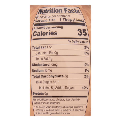 coffee mate italian sweet cream nutrition facts