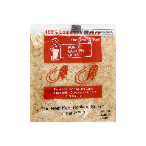 Pop's Golden Gems Louisiana Dried Shrimp Powder