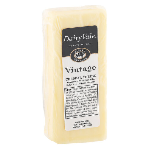 Fresh Dairy Vale Vintage Cheddar Cheese