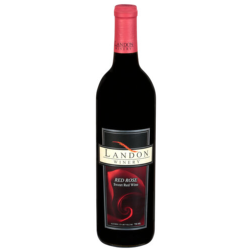 Landon Winery Red Wine, Red Rose, Sweet