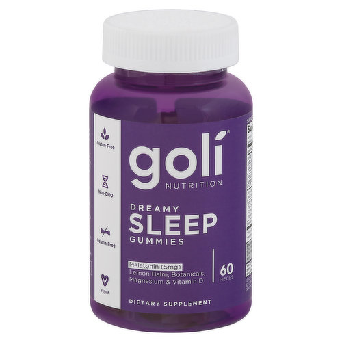 Goli Nutrition Dreamy Sleep, Melatonin 5 mg, Gummies