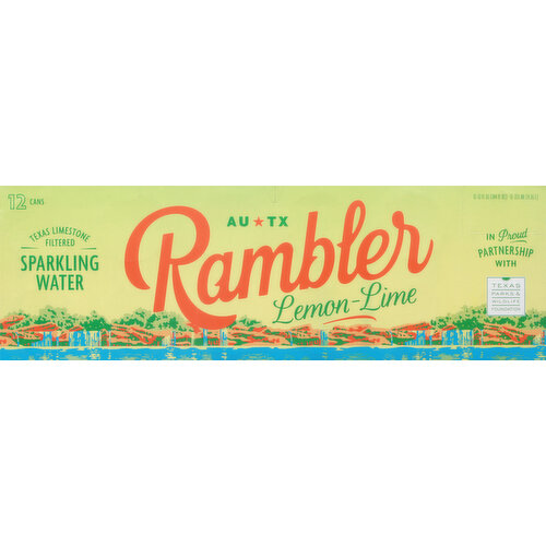 Rambler Sparkling Water, Lemon-Lime