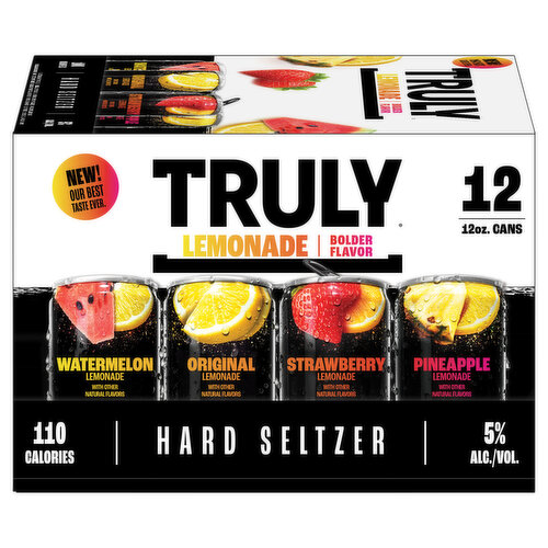 Truly Hard Seltzer, Lemonade, Mix Pack