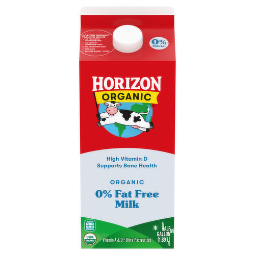 Horizon Organic Milk, Fat-Free, Organic, 0% Milkfat