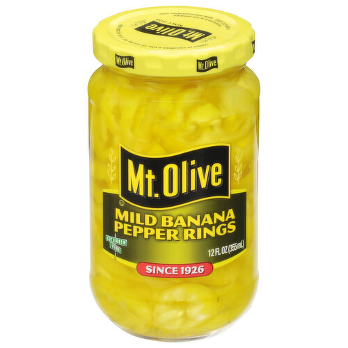 Mt Olive Pickles, Banana Pepper Rings, Mild