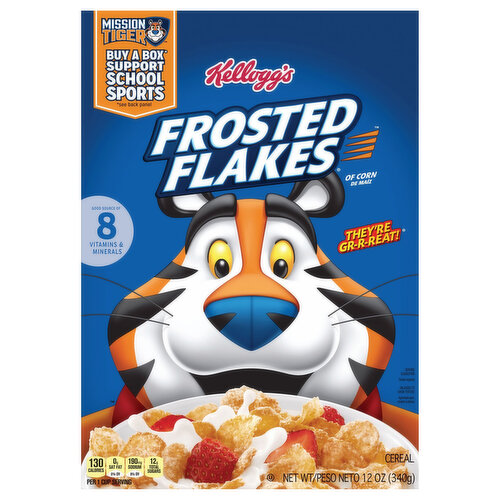 FROSTED FLAKES, Original, 2.1 oz Item Size, Breakfast Cereal