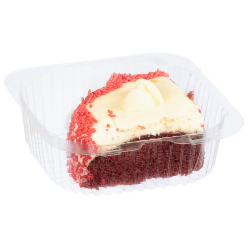 Fresh Red Velvet Cake Slice