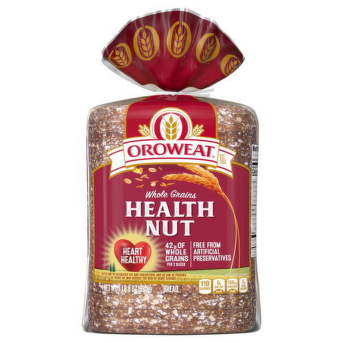 Oroweat Bread, Whole Grains, Health Nut