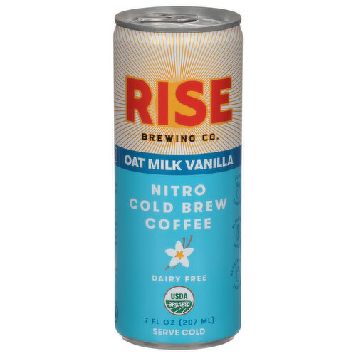 Rise Brewing Co. Nitro Cold Brew Coffee, Dairy Free, Oat Milk Vanilla