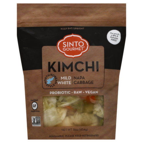Sinto Gourmet Kimchi, Napa Cabbage, Mild White