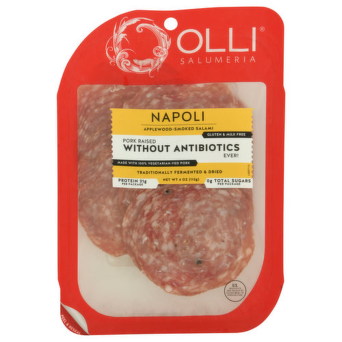 Olli Salumeria Salami, Applewood-Smoked, Napoli