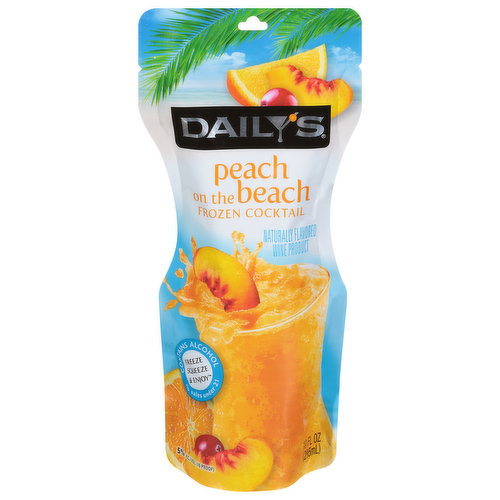 Enjoy responsibly! White sand, palm trees and peaches! This refreshing cocktail is the perfect blend of juicy peach, orange and cranberry flavors. Soak up the sun and sip into summer with this refreshing cocktail. Simply freeze and enjoy. No blenders. No ice. No mess. Enjoy anywhere, anytime.