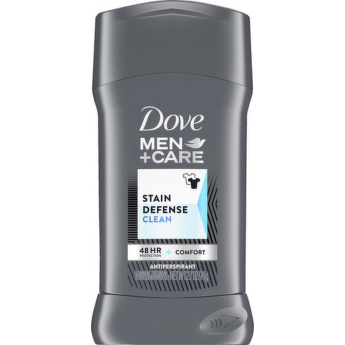 Dove Antiperspirant, Clean, Stain Defense