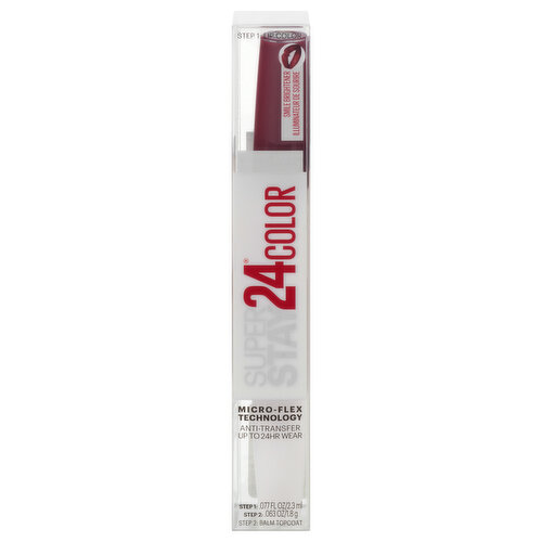 Maybelline Lip Color, 24 Color, Optic Ruby 310