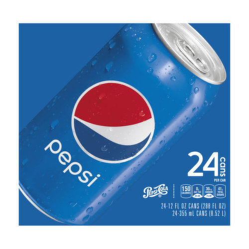 Pepsi Pepsi Soda 24 -12 FL OZ Cans - Brookshire's